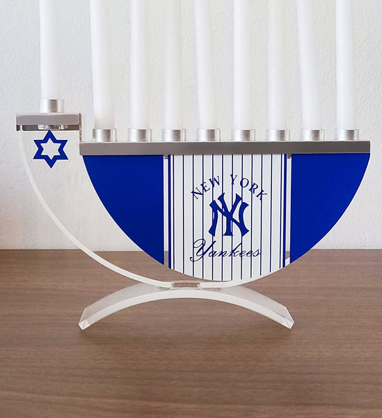 New York Yankees Menorah Buy Baseball Menorahs Online Sports Kippahs