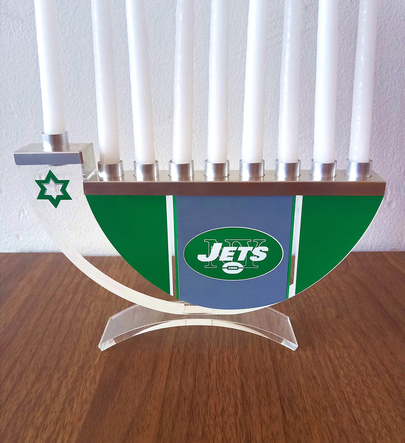 NY Jets Menorah for Hanukkah