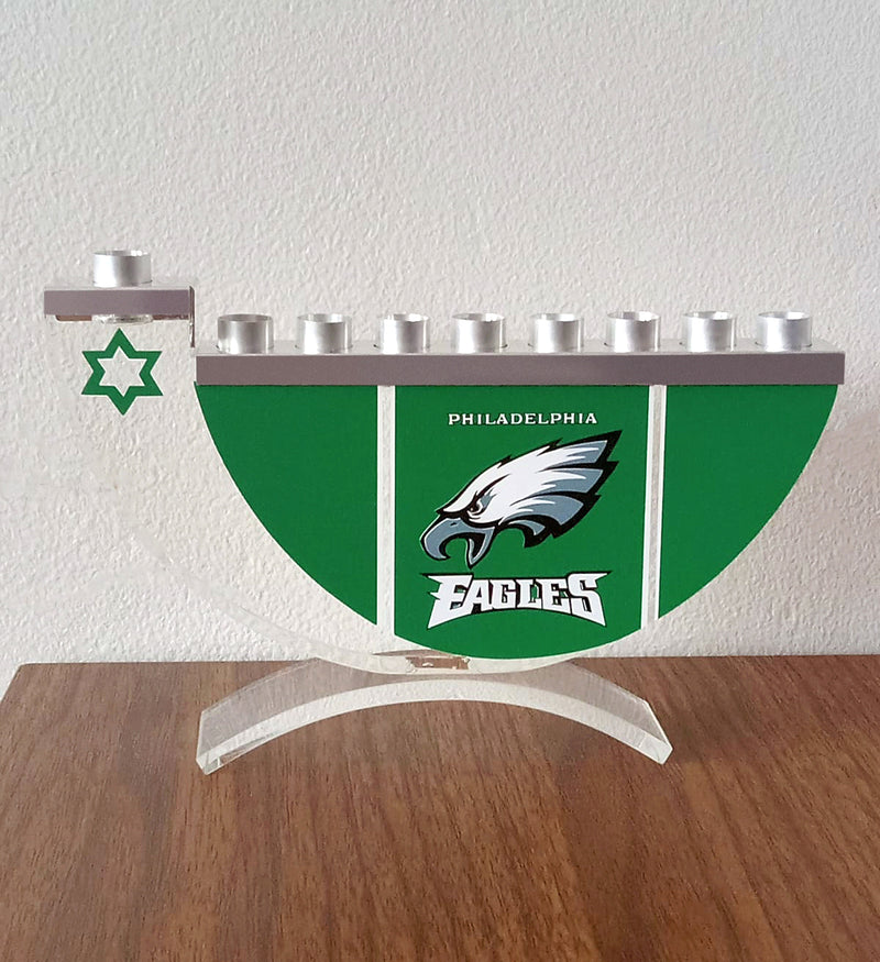 Philadelphia Eagles Menorah for Hanukkah - Sports Football Menorah - Limited Edition