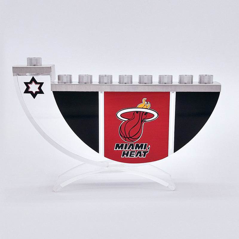 Miami Basketball Team Menorah for Hanukkah - Miami Menorah