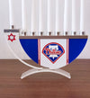 Philadelphia Phillies Menorah for Hanukkah - Baseball Sports Menorah